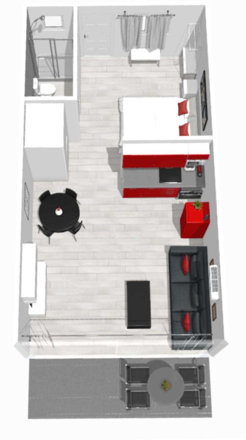Roses Apartments Red Loft Vista Mar Lateral Luaran gambar